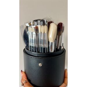 Bueart Design 34Pcs Real Goat Hair Makeup Brushes Set with Extra Large Holder